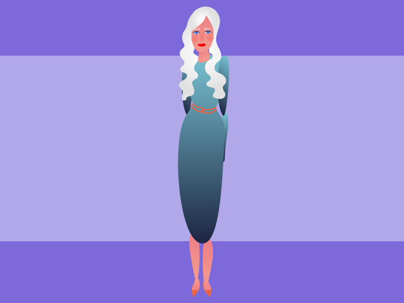 Fashion Grandma vector woman