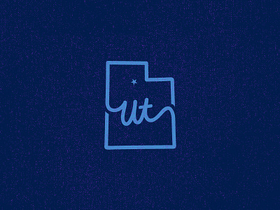Utah "State Mark" apparel brand design identity illustrator logo logo design mark simple symbol texture vector