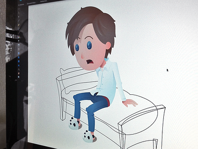 Henry Townshend WIP affinity designer character illustration process vector vector illustration wip