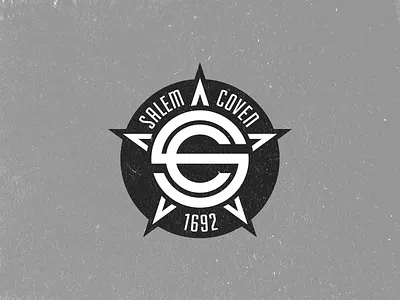 Salem Coven Crest black crest football logo soccer white