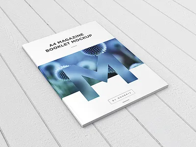 A4 Magazine / Booklet Mockup Vol. 1 booklet catalog catalogue cover free mag magazine mock up mockup opened psd