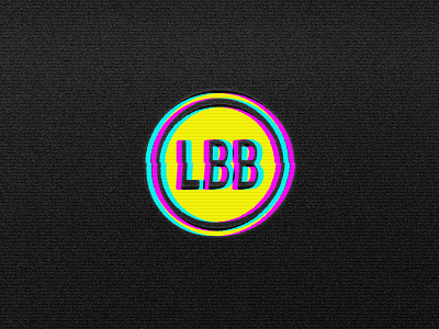 80's Glitch LBB Logo art glitch logo