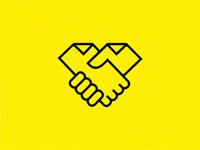 Paper Friends handshake logo paper printing