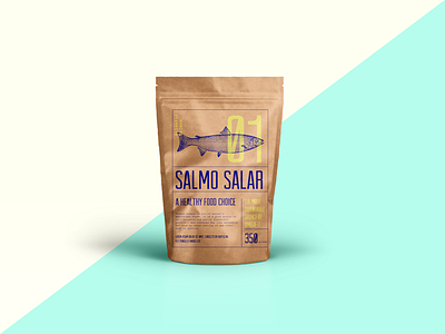 Salmo Salar design graphic illustration illustrator minimal packaging branding poster type typography vintage