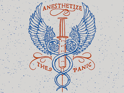 Anesthetize the Panic hand drawn illustration lyrics metal metal motivation monday music poster type typography