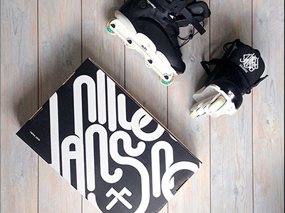 Nils Jansons pro skates by REMZ blades inline rollerblade rollerblading typography