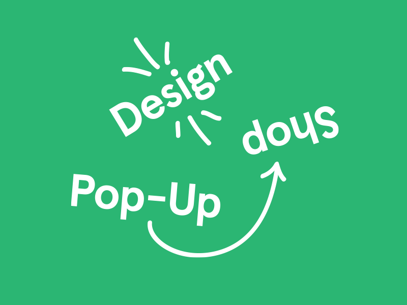 Design Pop-Up Shop apercu branding brush design flexible graphic green identity logo