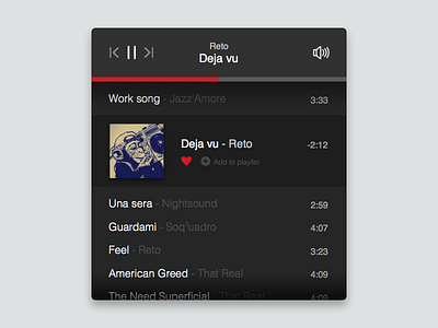 Music player batch design music pause play player spotify track ui volume web widget