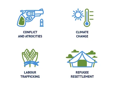 Infographic icons 3 climate crime data eco gun illustration infographic information research vector war