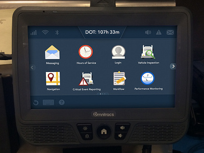 Telematics Icon Design icon icon design icons illustrator tablet telematics transportation trucking ui user experience ux