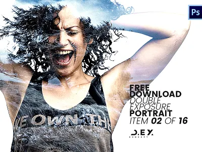 FREE Double Exposure Portrait from D.EX Concept 02/16 coming soon css3 double exposure free psd freebies html5 milothemes portrait stock template