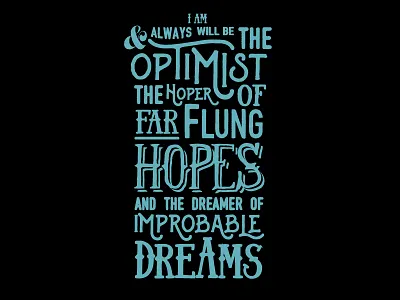 Doctor Optimist lettering t shirt tee tshirt typography woot