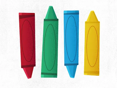 Crans children color crayons draw illustration primary colors school texture young