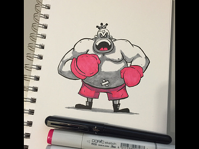 Inktober Day 05 doodle drawing illustration ink inktober inktober2015 nes nintendo punch out sketch