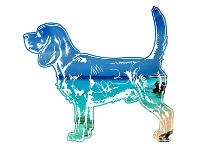 Hank aka Beagle Juice - 4 beagle dog hank key west photography tshirt