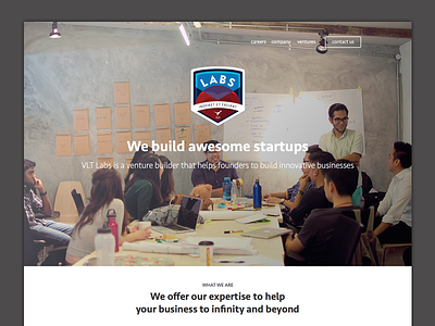 WIP - VLT Labs digital homepage labs landing malaysia mckinsey page startup vlt