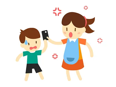 Someone's in trouble chiran design flat illustration illustrator infographic visual design