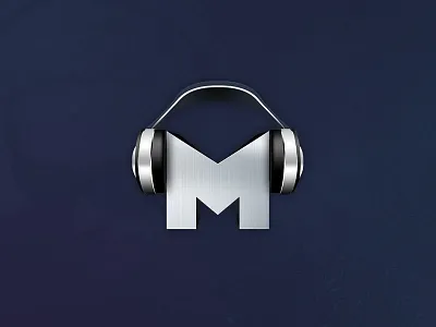 M is for... not flat? Mideast Tunes App Icon (Android) android app icon headphones m mideast tunes music skeuomorph