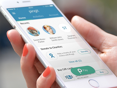 Pingit - redesigned app barclays ios mobile pingit ui ux