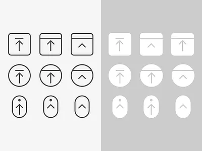Back to Top icons scroll top up