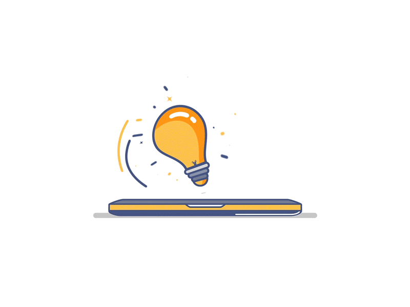 Keyframe Factory Motion Design animation border bulb illustration keyframe factory motion design outline stroke website