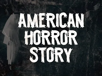 Scratchy font halloween horror october type