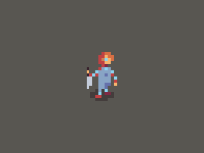 Halloween Countdown #26 chucky halloween pixel art