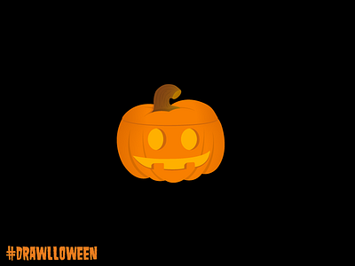 Drawlloween Day 6: Pumpkin drawlloween dribbble gradient halloween icon illustrator jackolantern october pumpkin vector