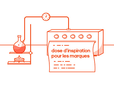 Inspiration is in the lab illustration