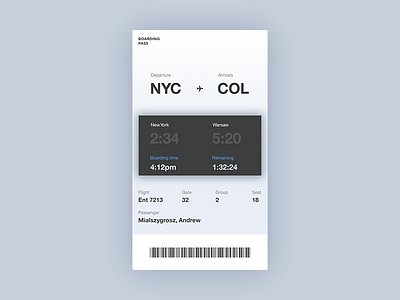 Boarding Pass app mialszygrosz