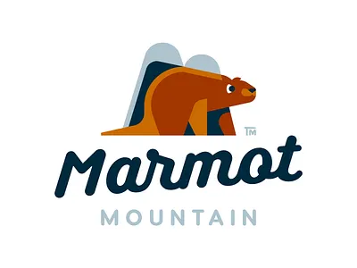 Marmot Mountain animal branding design graphic design illustration logo logotype mark marmot mountain typo typography wordmark