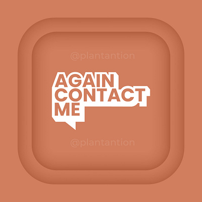 Again Contact Me graphic design logo