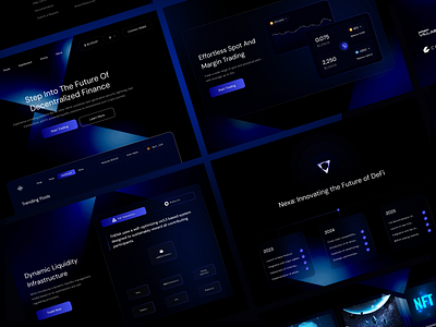 Website Design for the Modern DeFi Platform Nexa assets banking bitcoin crypto crypto platform cryptocurrency defi ecosystem ethereum fintech landing page liquidity management money saas staking token token swap trader trading dashboard web design