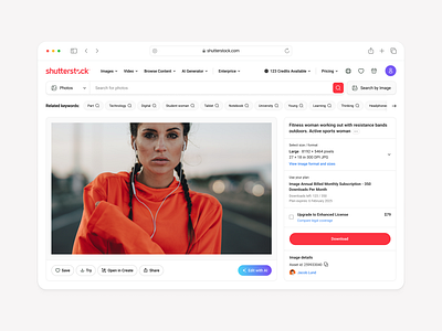 Shutterstock Concept branding design flat minimal product shutterstock typography ui ux