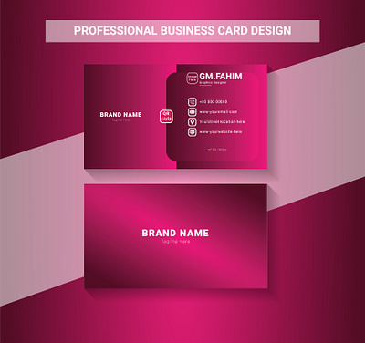 Professional Business Card Design brochure business card card flyer id card illustrator photoshop poster t shirt design