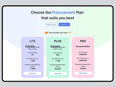 Pricing Plan landinging page logistics plans pricing plan pricing strategy priicing procurement supply chain ui ui design ux web websiite website banner
