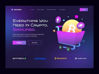 🚀 Crypto Currency Web App – Secure, Fast, and Decentralized! 💰 fintech