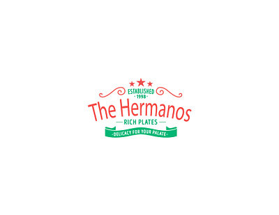 Logo Design for Restaurant Brand | The Hermanos | Traditional, V