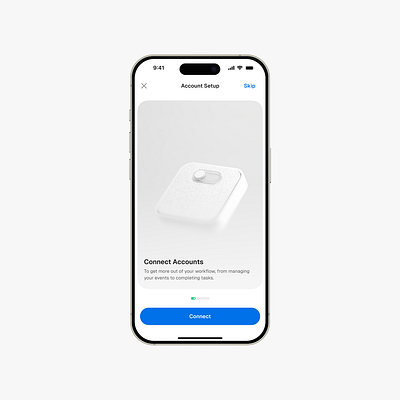 Onboarding—Connect Accounts ai animation app artificial intelligence assistant create account design form ios minimal mobile onboarding sign up ui ui design user interface ux