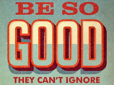 So Good halftones print retro texture twentyonecreative type typography vintage