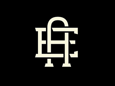 EA Monogram a black and white branding e identity logo monogram typography