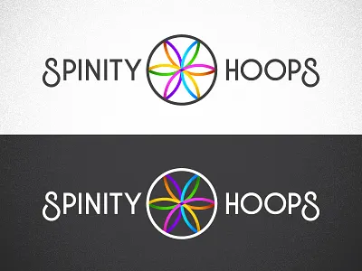 Spinity Hoops Logo.1 circular flow arts geometric hoops logo rainbow sacred geometry spinning spiritual type