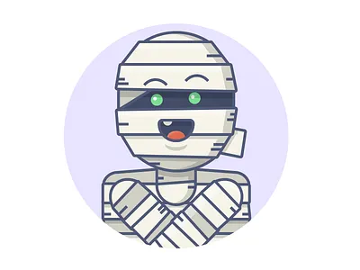 Are you my mummy? character design egypt illustration monster mummy