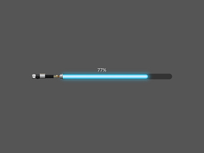 Progress Bar Lightsaber design illustration lightsaber star wars ui vector