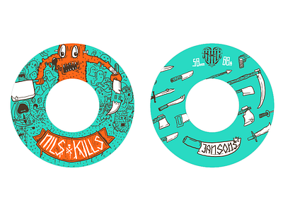 Nils Kills Wheels bhc illustration kill monsters rollerblading skate