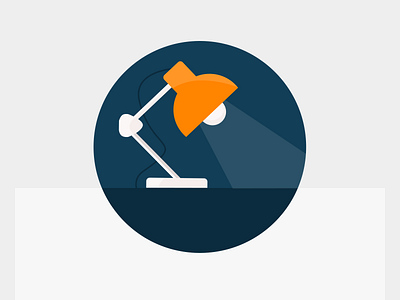 Material Lamp Icon color design icon illustration material ui ux