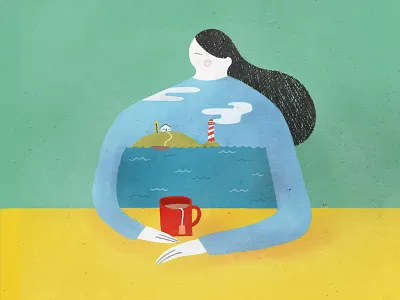 Sea Shirt agency design hand drawn illustration illustrator london melbourne photoshop