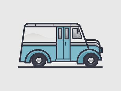 Milk Truck daily challenge icon outline transportation truck vector