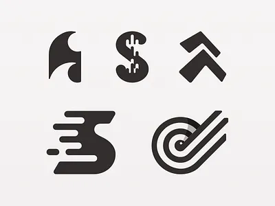 Surge Logos arrow branding force logo logo design monochrome movement redesign surge swoop swoosh wave