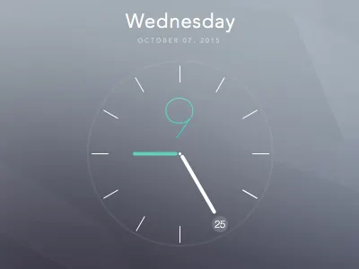 Clock clock hour minute ui watch